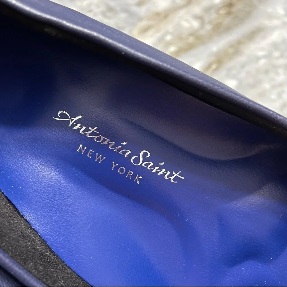 Antonia Saint New York Victoria Navy Blue Heels US 8